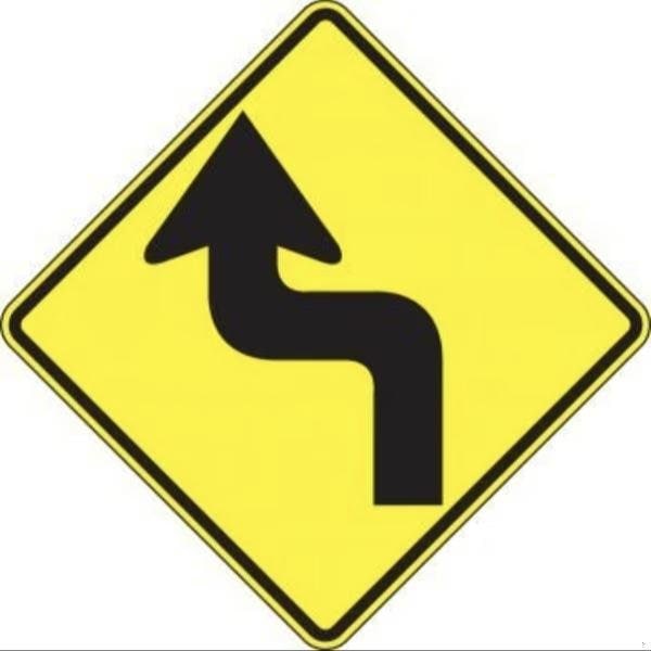 Accuform DIRECTION SIGN LEFT REVERSE TURN 30 in X FRW285RA - main